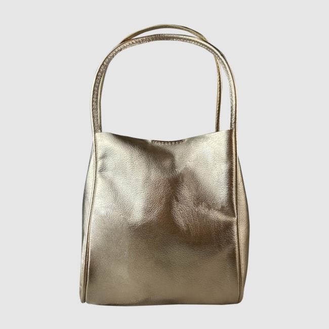 Bolsa Couro Saquinho Ouro Light 9067