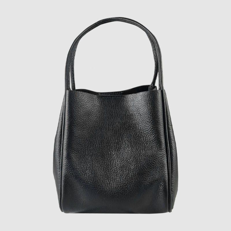 Bolsa Couro Saquinho Preto 9044