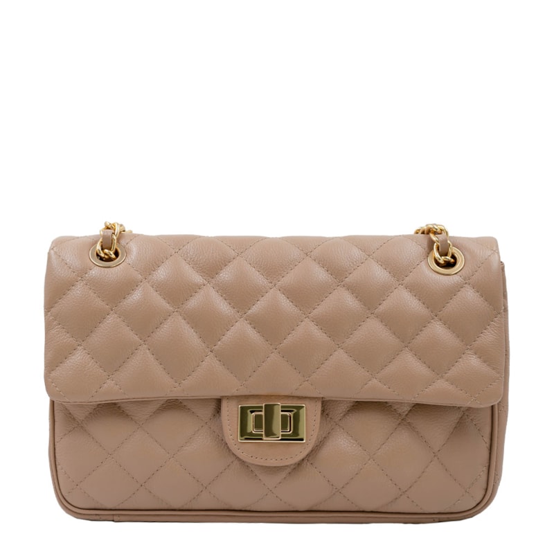 Bolsa em Couro Nude Matelassê 2469 Bolsa em Couro Nude Matelassê 2469