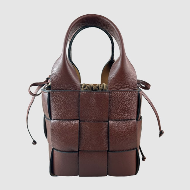 Bolsa Inspiração Bottega Couro Marrom 409