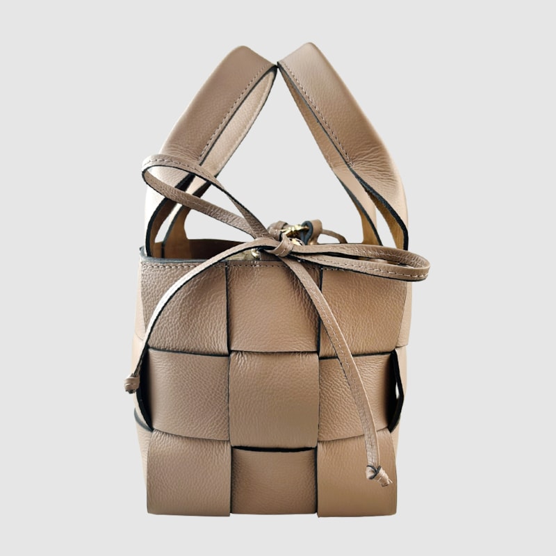 Bolsa Inspiração Bottega Couro Nude 409