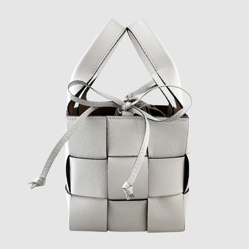 Bolsa Inspiração Bottega Couro Off White 409