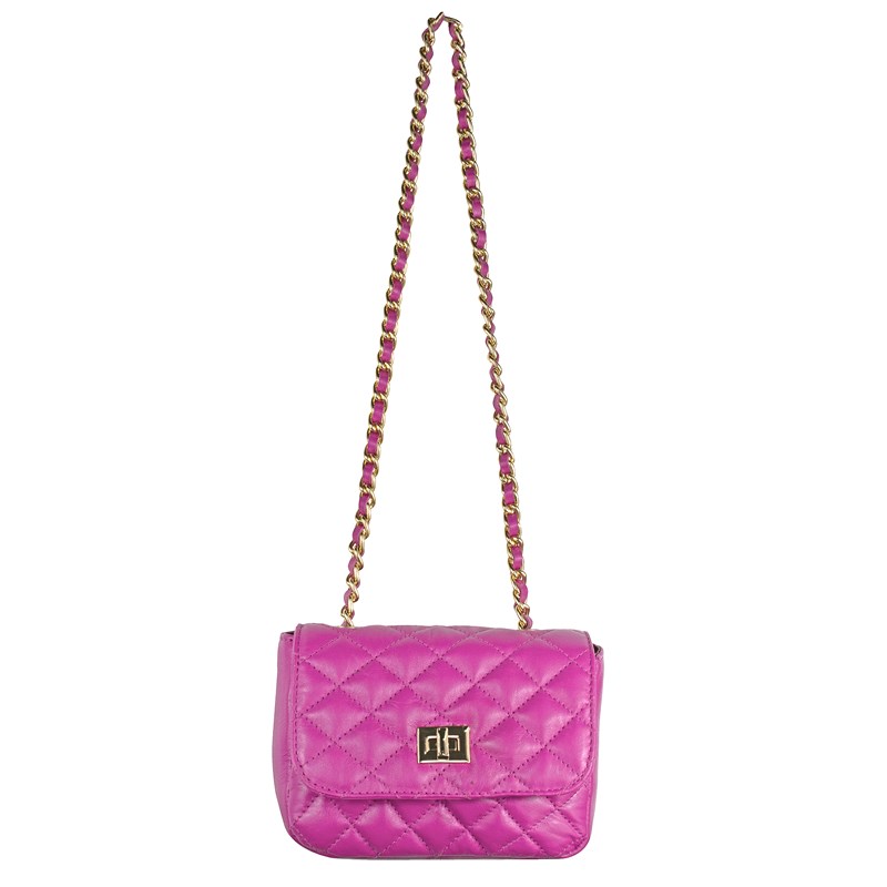 Bolsa Pequena em Couro Pink Matelassê 2595