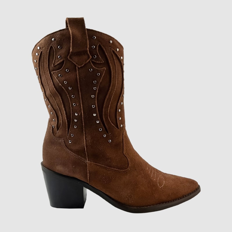Bota Country Bianca Camurça Cedro 122
