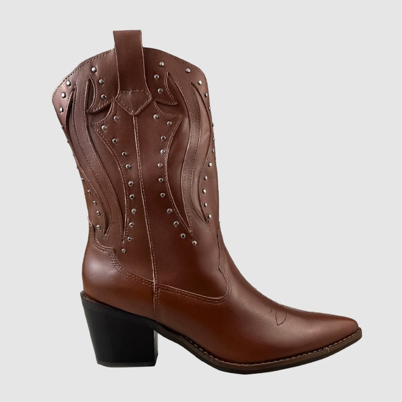 Bota Country Bianca Couro Cedro 122