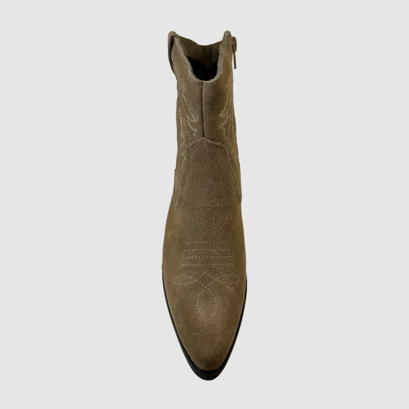 Bota Country Lara Camurça Couro Castor 158