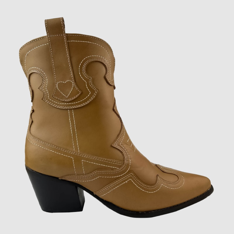 Bota Country Love Couro Tan 377