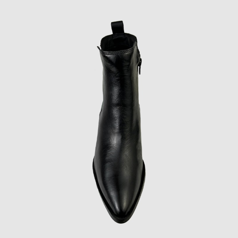 Bota Crystal Couro Preto 310 Bota Crystal Couro Preto 310