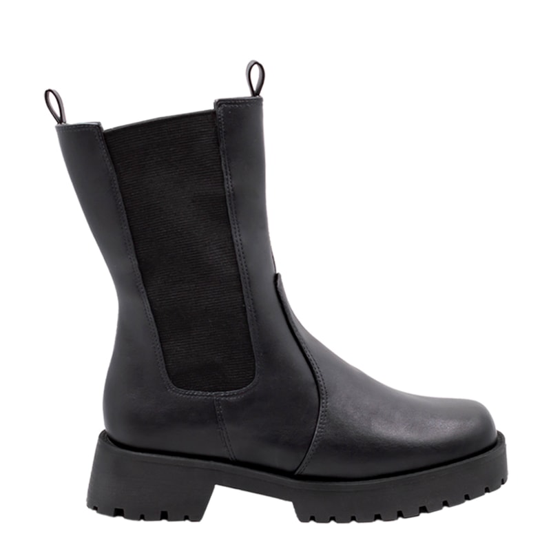 Bota Giuly Preto Inspiração Bottega Veneta 2472 Bota Giuly Preto Inspiração Bottega Veneta 2472