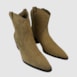 Bota Holly Couro Camurça Taupe 323