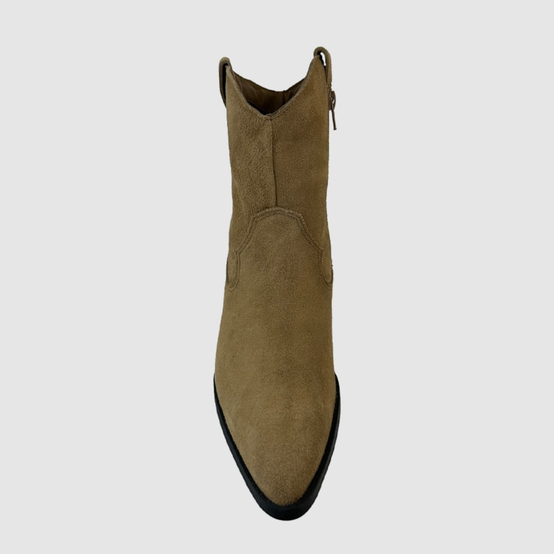 Bota Holly Couro Taupe 323