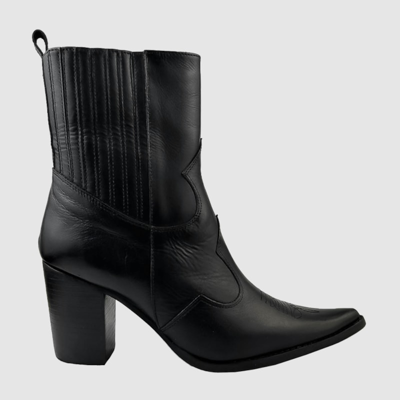 Bota Ludi Couro Preto 551