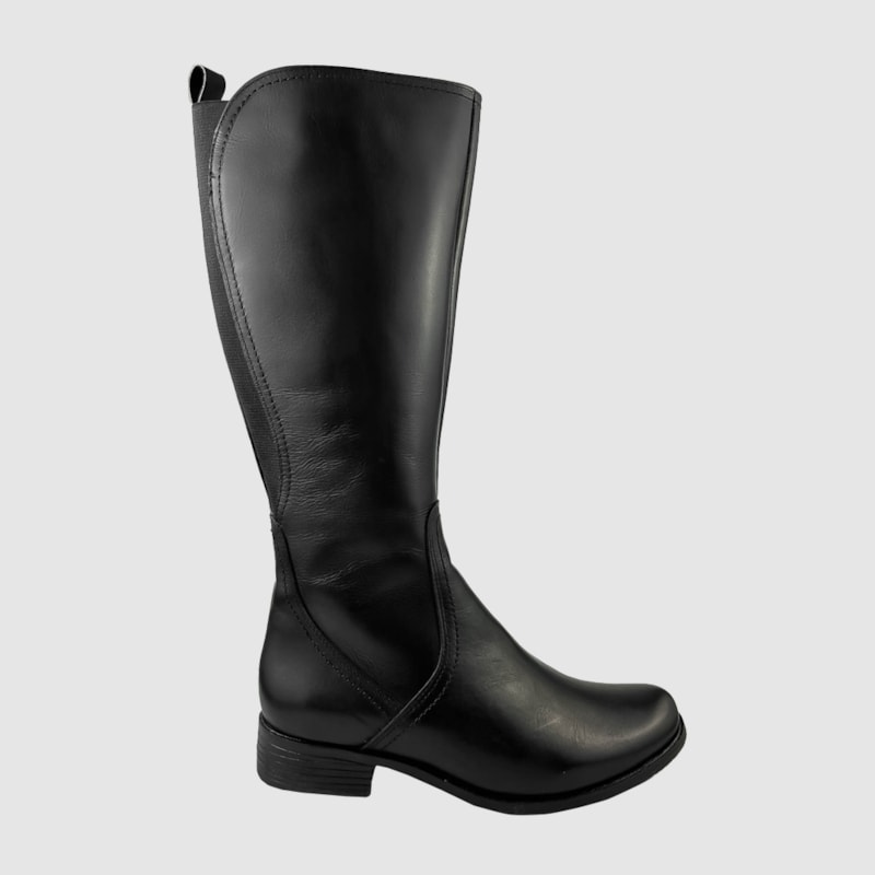 Bota Montaria Michele Couro Preto 082