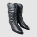 Bota Polly Couro Preto 340