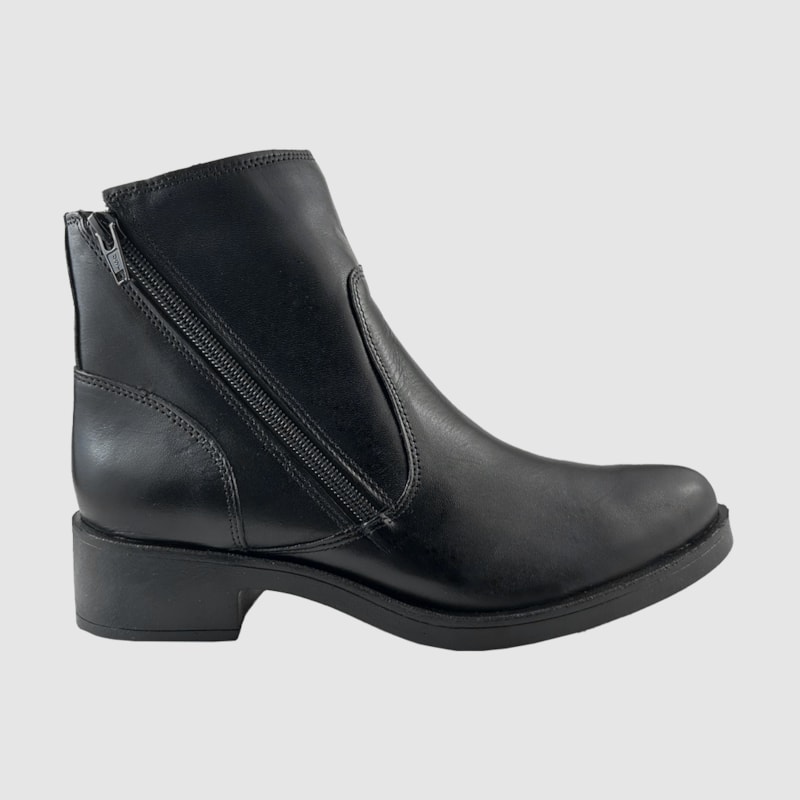 Bota Verena Couro Preto 096 Bota Verena Couro Preto 096