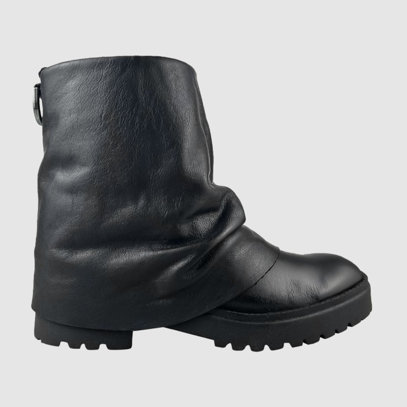 Coturno Gabi Couro Preto 257