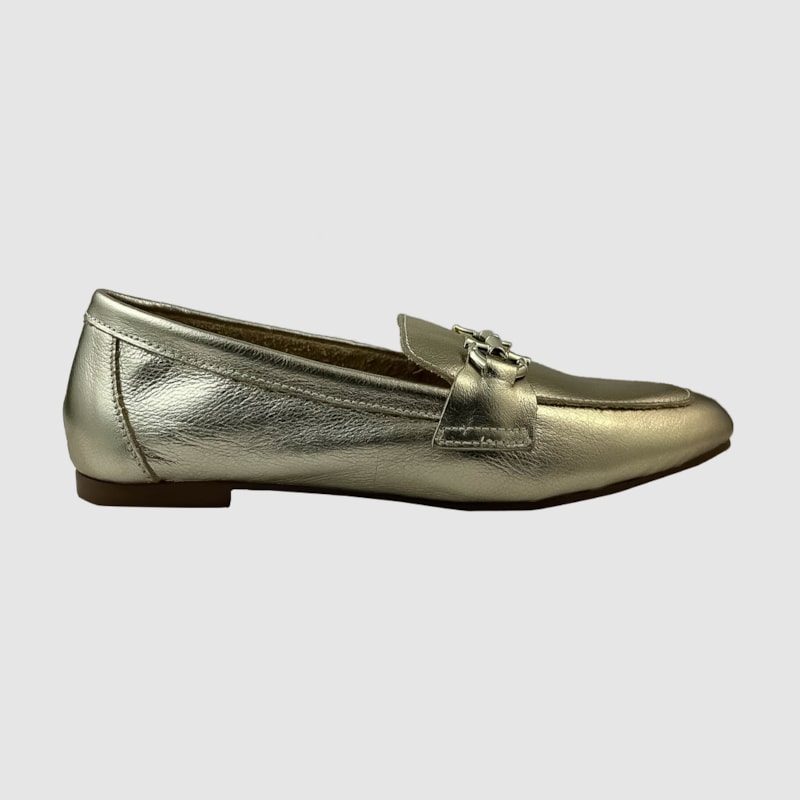 Mocassim Débora Couro Ouro Light 2505 Mocassim Débora Couro Ouro Light 2505