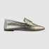 Mocassim Lury Couro Metalizado Ouro Light 051
