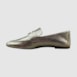 Mocassim Lury Couro Metalizado Ouro Light 051