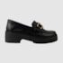 Mocassim Noelle Couro Preto 332