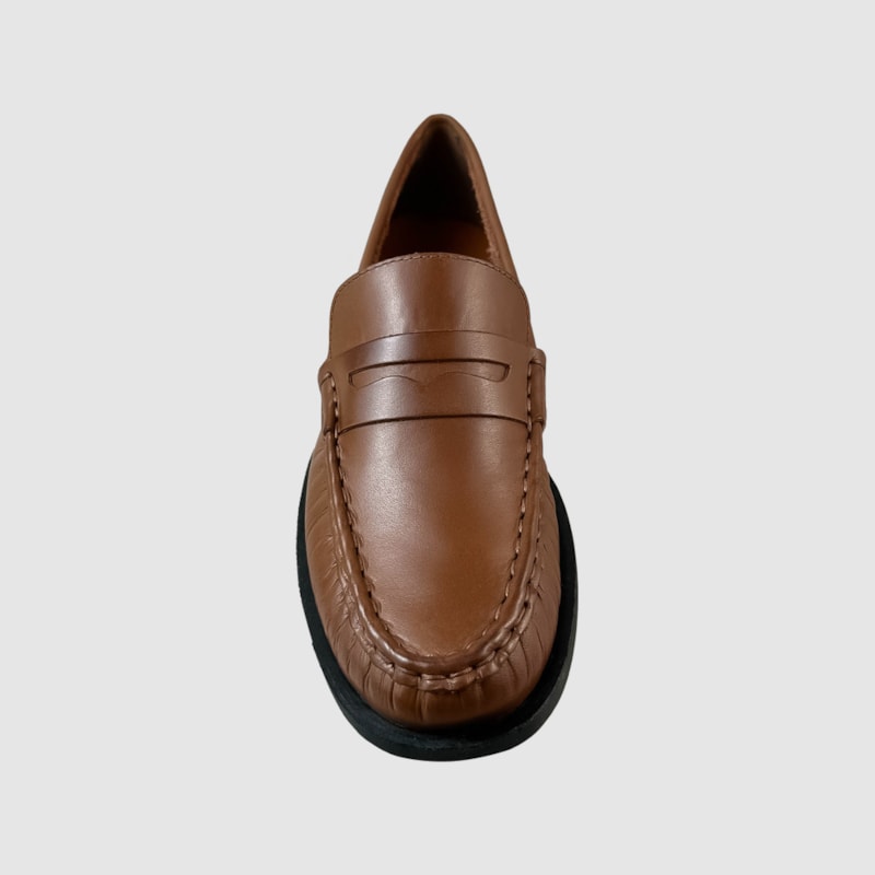 Mocassim Paris Couro Camel 041