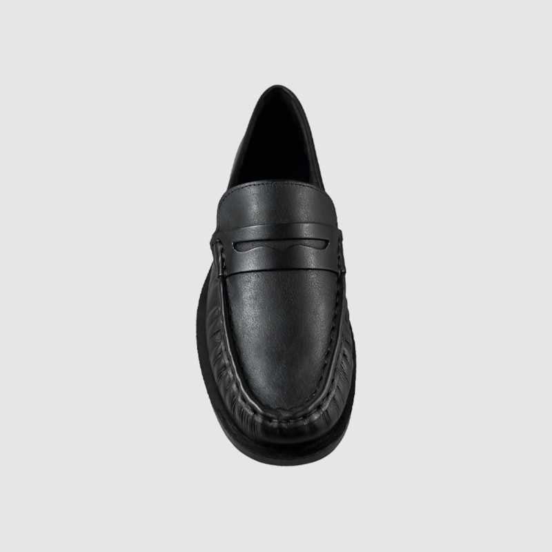 Mocassim Paris Couro Preto 041