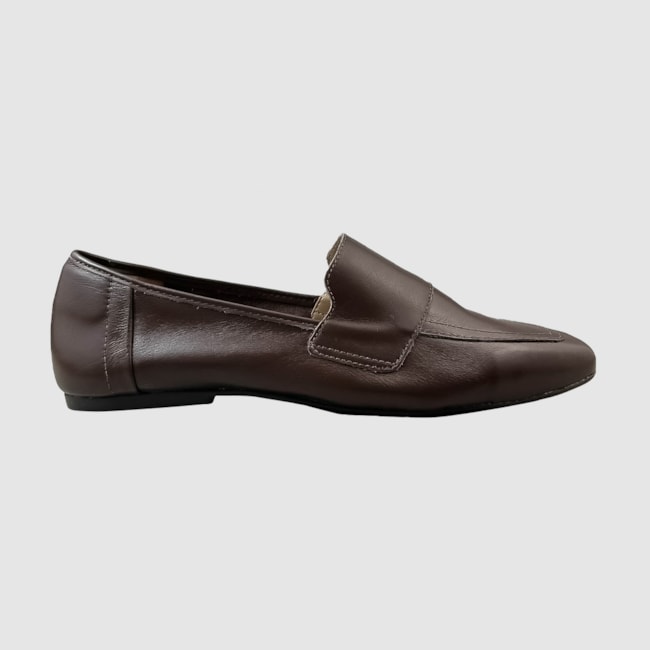 Mocassim Penélope Couro Café 223