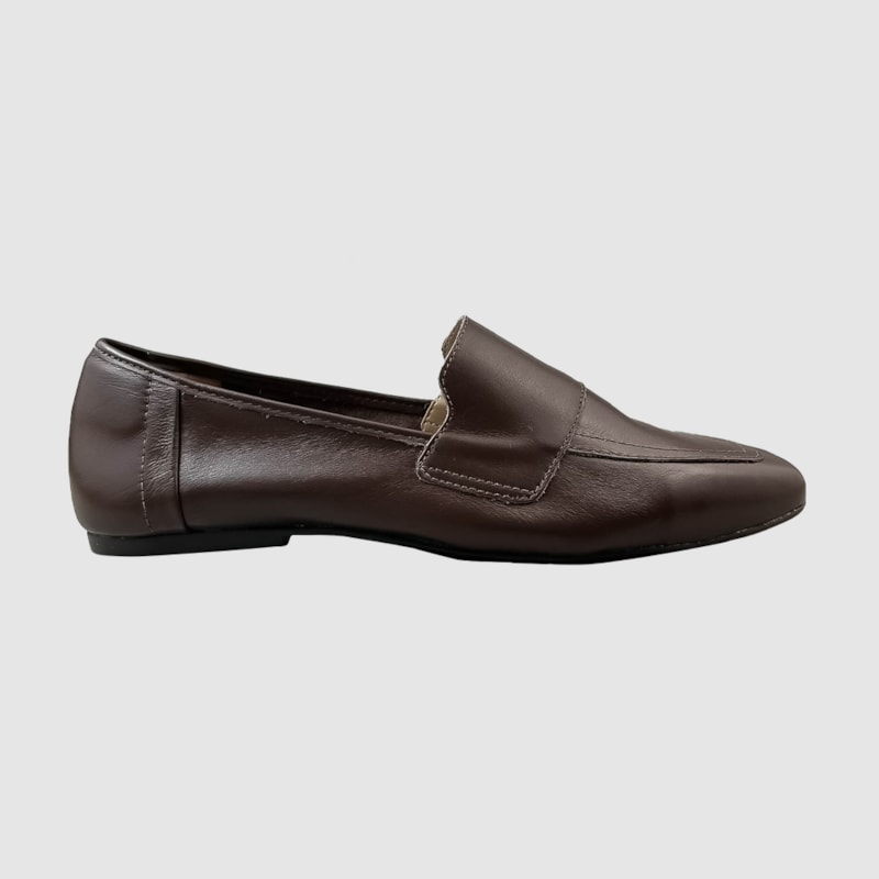 Mocassim Penélope Couro Café 223
