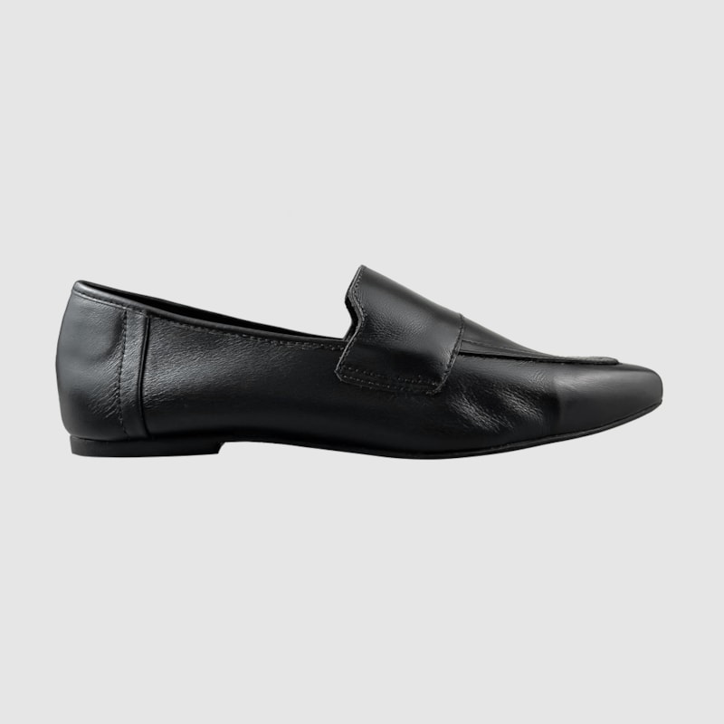 Mocassim Penélope Couro  Preto 223