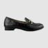 Mocassim Tomboy em Couro Croco Preto 533