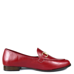 Mocassim Tomboy em Couro Bordô 533 Mocassim Tomboy em Couro Bordô 533