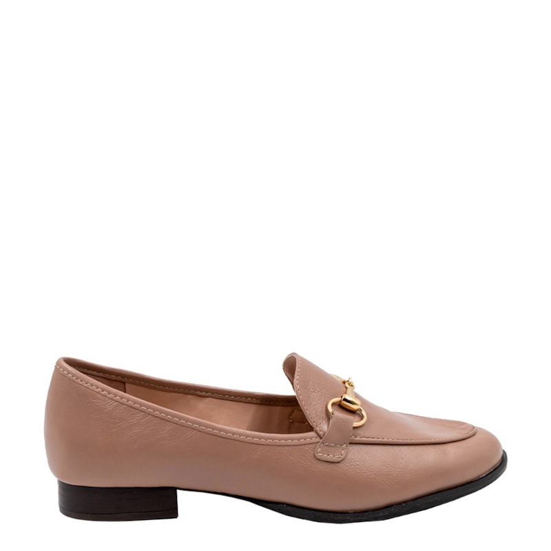 Mocassim Tomboy em Couro Nude 533