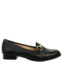 Mocassim Tomboy em Couro Preto 533 Mocassim Tomboy em Couro Preto 533