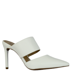 Mule Bico Fino Juliana em Napa Branco 9892 Mule Bico Fino Juliana em Napa Branco 9892