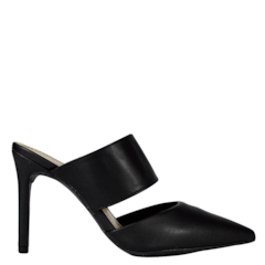 Mule Bico Fino Juliana em Napa Preto 9892 Mule Bico Fino Juliana em Napa Preto 9892