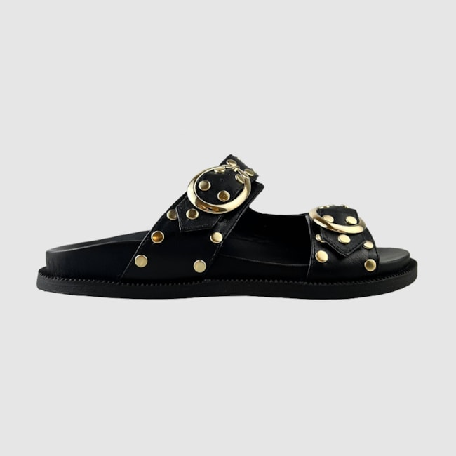 Papete Genebra Couro Preto 305