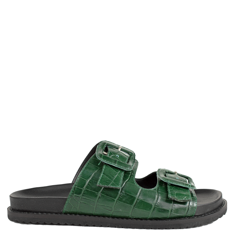 Papete Laila Couro Croco Verde 220 Papete Laila Couro Croco Verde 220