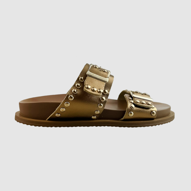 Papete Manu Couro Bronze 905