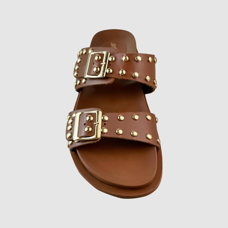 Papete Manu Couro Havana 905 Papete Manu Couro Havana 905