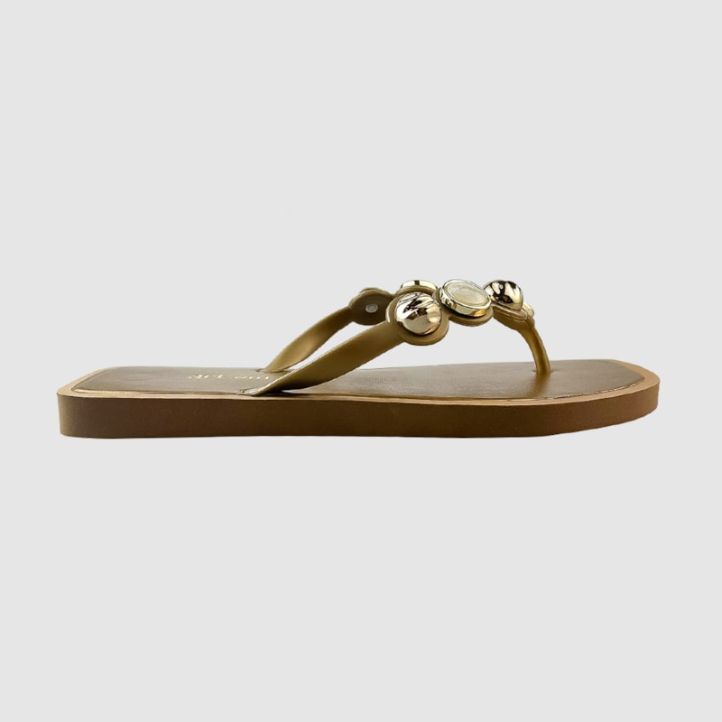 Rasteira Giu Bronze/Off White 004