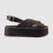 Sandália Flatform Jesy Couro Nobuck Café 300