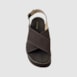 Sandália Flatform Jesy Couro Nobuck Café 300