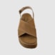 Sandália Flatform Jesy Couro Nobuck Capuccino 300