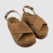 Sandália Flatform Jesy Couro Nobuck Capuccino 300