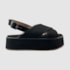 Sandália Flatform Jesy Couro Nobuck Preto 300