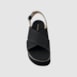 Sandália Flatform Jesy Couro Nobuck Preto 300