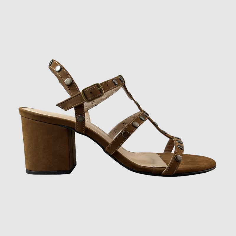 Sandália Giuliana Couro Nobuck Capuccino 759