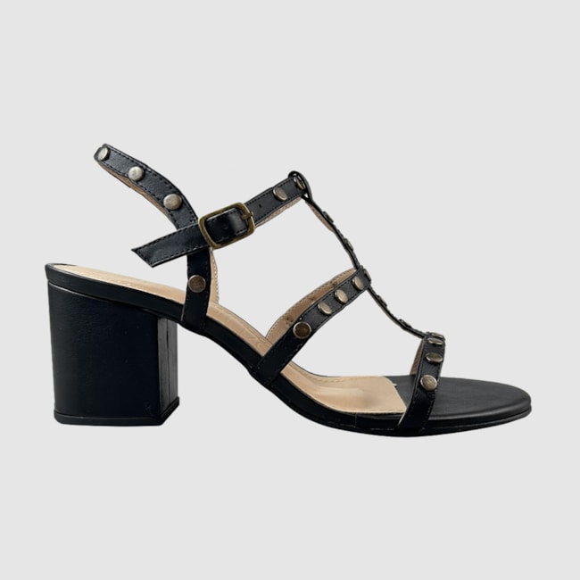 Sandália Giuliana Couro Preto 759