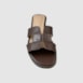 Sandália Hermes Inspired em Couro Brown 5-114
