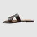 Sandália Hermes Inspired em Couro Brown 5-114